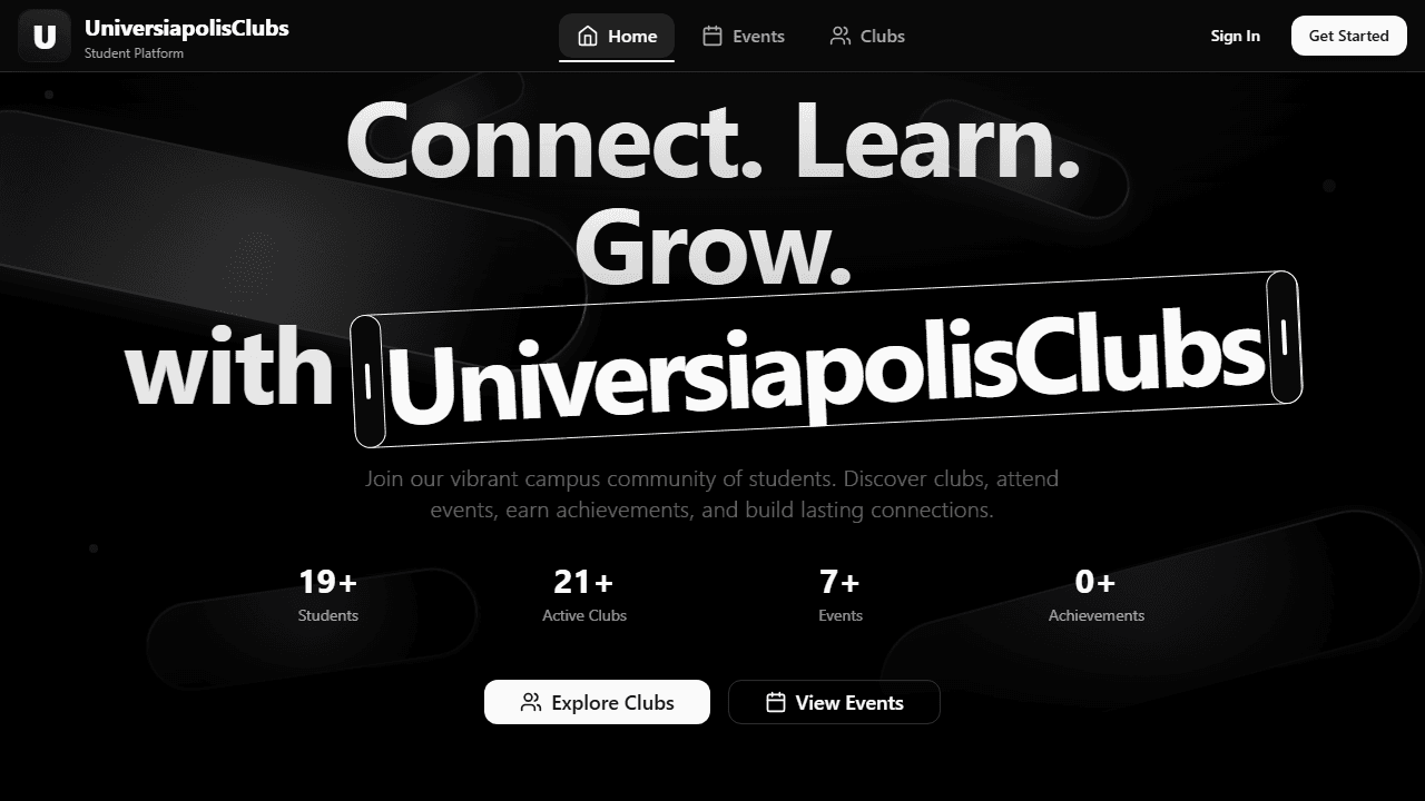 UniversiapolisClubs.com website preview